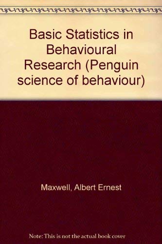 Stock image for Basic Statistics in Behavioural Research for sale by WorldofBooks