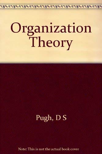 Beispielbild fr Organization Theory: Selected Readings (Second Edition) zum Verkauf von gearbooks