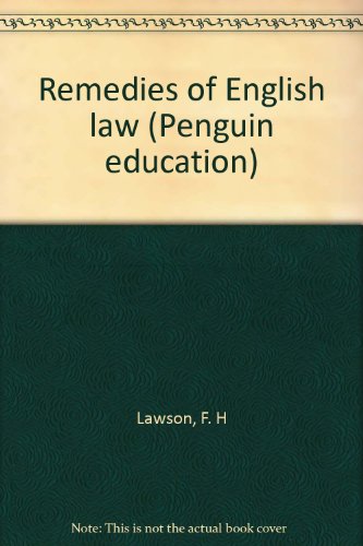 Stock image for Remedies of English law (Law and society) for sale by WorldofBooks