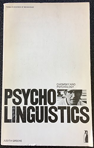 Imagen de archivo de Psycholinguistics : Chomsky and Psychology a la venta por Better World Books
