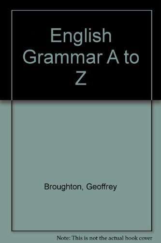 Stock image for English Grammar A to Z for sale by WorldofBooks