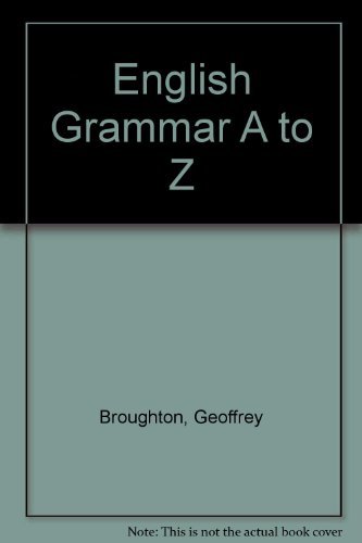 Stock image for English Grammar A to Z for sale by Better World Books