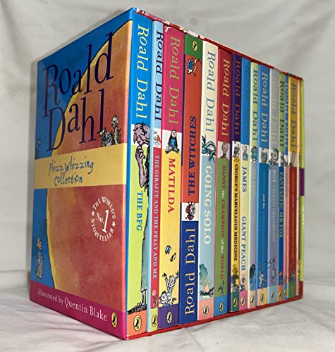 Stock image for 15 BOOK BOX SET (in Slipcase) - Roald Dahl Novels, Includes Matilda, Witches, The Twits, Fantastic Mr Fox, Charlie & the Chocolate Factory, Georges Marvellous Medicine, The BFG, Danny the Champion of the World. for sale by G. & J. CHESTERS