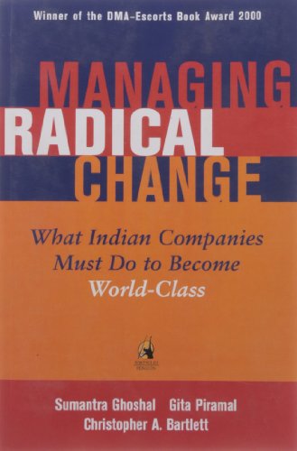 Stock image for Managing Radical Change for sale by Majestic Books