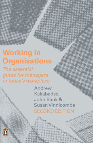 Imagen de archivo de Working in Organizations a la venta por Better World Books Ltd