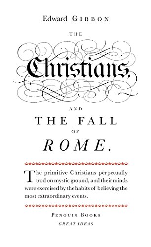 Beispielbild fr Great Ideas Christians and the Fall of Rome (Penguin Great Ideas) zum Verkauf von Gulf Coast Books