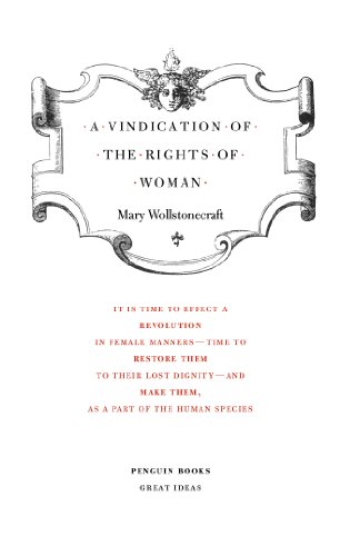 Beispielbild für A Vindication of the Rights of Woman zum Verkauf von Blackwell's