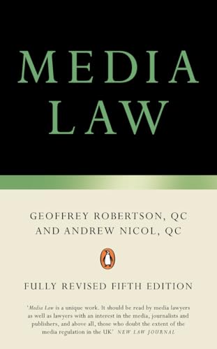 Beispielbild fr Media Law zum Verkauf von Better World Books Ltd
