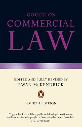 Imagen de archivo de Goode on Commercial Law: Fourth Edition a la venta por WorldofBooks