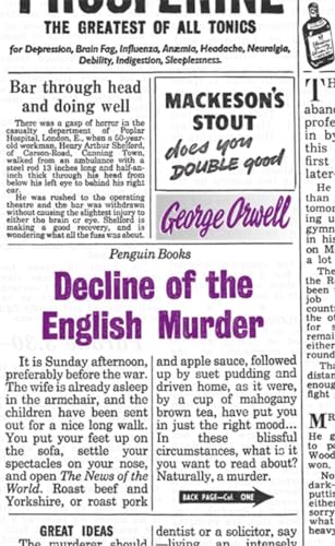 Imagen de archivo de Great Ideas Decline of the English Murder a la venta por Better World Books