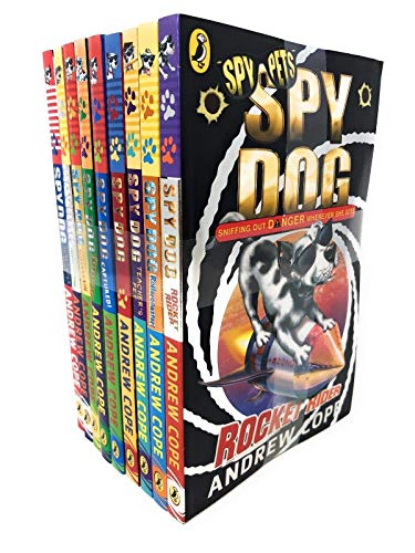 Imagen de archivo de Spy Dogs Collection (8 Books). Paperback. Titles are: Spy Dog; Captured; Secret Santa; Superbrain; Rollercoaster; Teacher's Pet; Rocket Rider; Unleashed a la venta por Revaluation Books