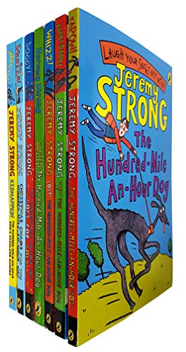 Stock image for Jeremy Strong Hundred Mile An Hour The Dogs Collection 7 Books Box Gift Set Pack (The Hundred-Mile-an-Hour Dog, Return of the Hundred-Mile-an-Hour Dog, Lost The Hundred-Mile-An-Hour Dog. for sale by GoldenDragon