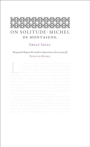 Beispielbild fr On Solitude (Penguin Great Ideas) zum Verkauf von Books From California