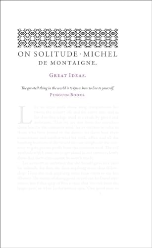 9780141399256: On Solitude (Penguin Great Ideas)