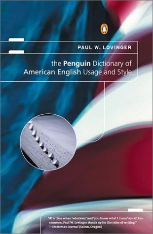 Stock image for The Penguin Dictionary of American English Usage and Style for sale by Wonder Book