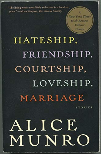 Beispielbild fr Hateship, Friendship, Courtship, Loveship, Marriage; Stories zum Verkauf von BISON BOOKS - ABAC/ILAB