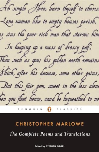 The Complete Poems and Translations (Penguin Classics) (9780143104957) by Marlowe, Christopher; Orgel, Stephen