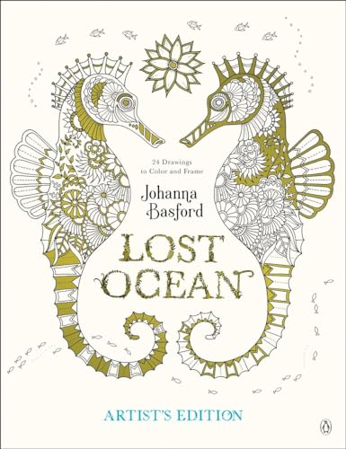 Stock image for Lost Ocean Artist's Edition: An Inky Adventure and Coloring Book for Adults: 24 Drawings to Color and Frame for sale by Books Unplugged
