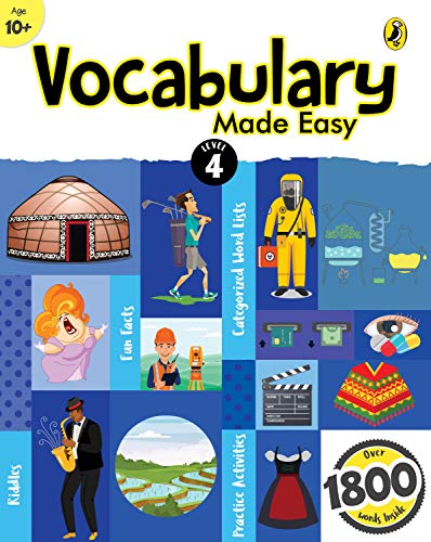 9780143445227: Vocabulary Made Easy Level 4: fun, interactive English vocab builder, activity & practice book with pictures for kids 10+, collection of 1800+ everyday words| fun facts, riddles for children, grade 4