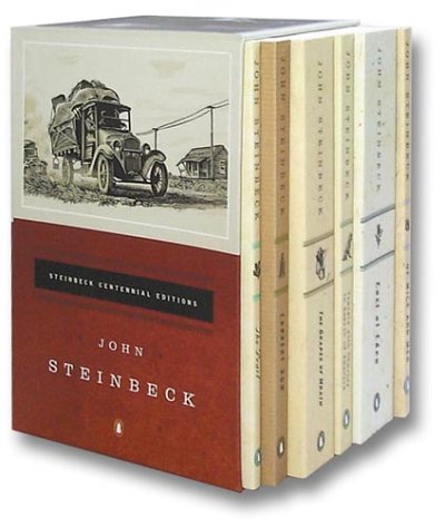 Imagen de archivo de Steinbeck Centennial Editions: Travels With Charley in Search of America/Of Mice and Men/The Grapes of Wrath/The Pearl/East of Eden/Cannery Row a la venta por Upward Bound Books