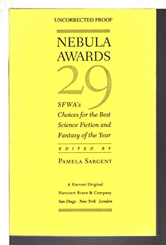 Imagen de archivo de Nebula Awards 29: Sfwa's Choices for the Best Science Fiction and Fantasy of the Year (Nebula Awards Showcase) a la venta por SatelliteBooks