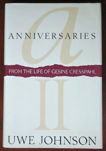 Beispielbild für Anniversaries II: From the Life of Gesine Cresspahl (English and German Edition) zum Verkauf von Discover Books