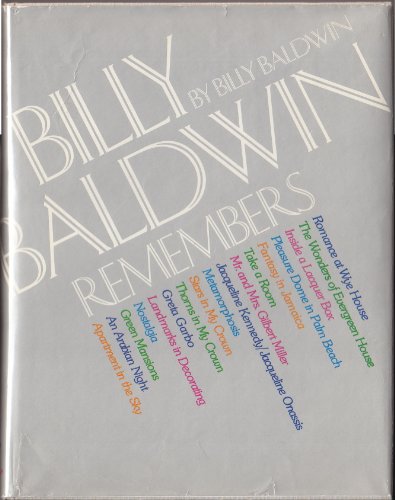 Imagen de archivo de Billy Baldwin Remembers a la venta por Upward Bound Books