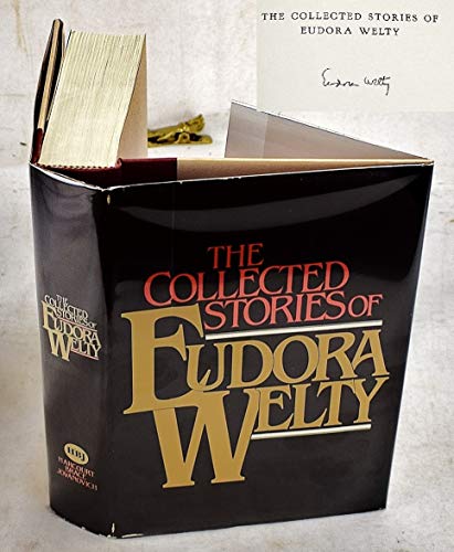 Stock image for COLLECTED STORIES EUDORA WELTY.includes; LILY DAW & THREE LADIES; PIECE OF NEWS; PETRIFIED MAN; KEY; CURTAIN OF GREEN.WHY I LIVE AT P.O.;.WIDE NET; PURPLE HAT; AT THE LANDING; GOLDEN APPLES, moon lake; wanderers; BRIDE OF INNISFALLEN;LADIES IN SPRINT for sale by WONDERFUL BOOKS BY MAIL