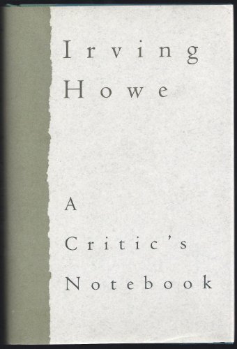 9780151199495: A Critic's Notebook