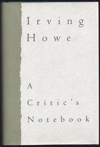 Stock image for A Critic's Notebook for sale by Wonder Book