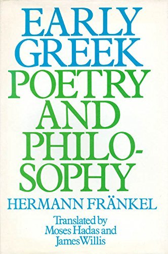 9780151271900: Title: Early Greek poetry and philosophy A history of Gre