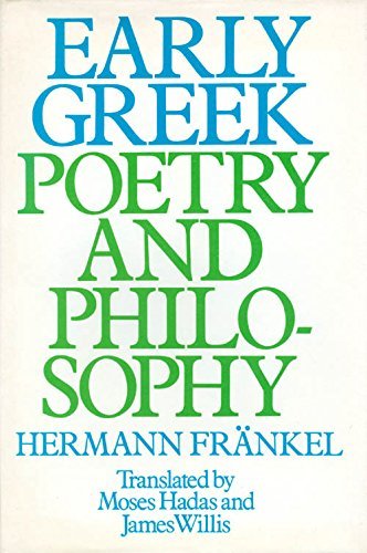 Stock image for Early Greek Poetry and Philosophy: A History of Greek Epic, Lyric, and Prose to the Middle of the Fifth Century for sale by Roundabout Books