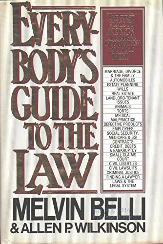 Imagen de archivo de Everybody's Guide to Law a la venta por Better World Books