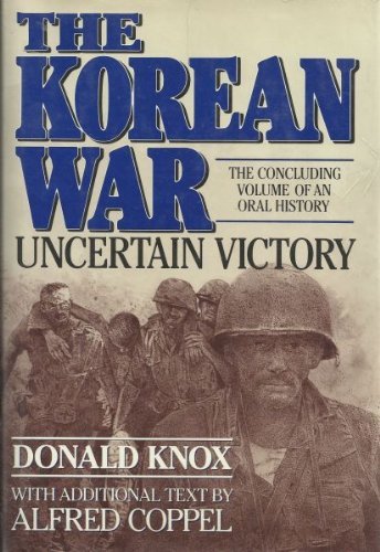 Imagen de archivo de The Korean War : Uncertain Victory a la venta por Better World Books