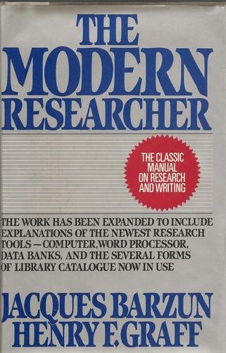 Beispielbild fr The Modern Researcher zum Verkauf von Better World Books