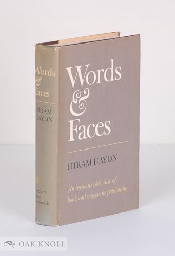 Imagen de archivo de Words & Faces a la venta por ThriftBooks-Atlanta