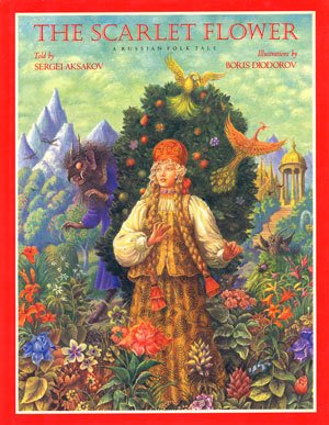 Imagen de archivo de The Scarlet Flower: A Russian Folk Tale (English and Russian Edition) a la venta por ZBK Books