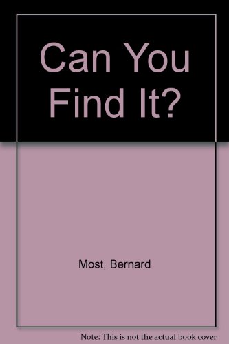 Beispielbild fr Can You Find It? zum Verkauf von Better World Books