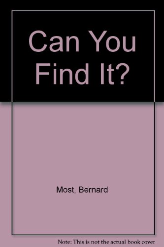 Stock image for Can You Find It? for sale by Better World Books