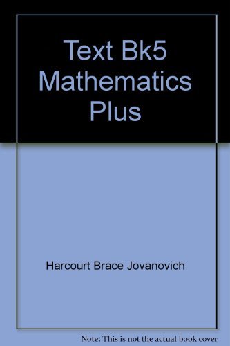 Beispielbild fr Hbj Mathematics Plus Grade Five/Pupil Edition zum Verkauf von Wonder Book