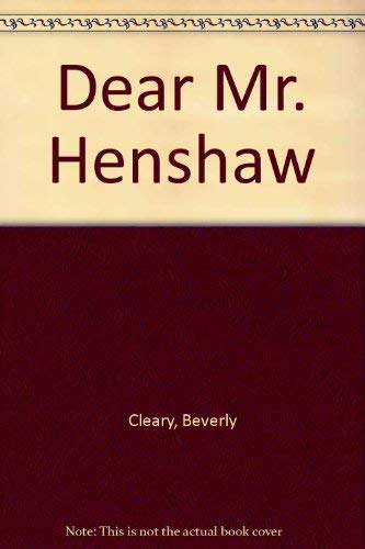 Imagen de archivo de Dear Mr. Henshaw a la venta por HPB Inc.