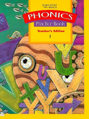 Phonics Practice Book Teacher's Edition 1 (9780153090264) by Harcourt Brace