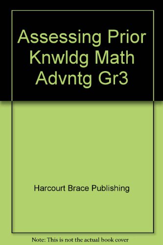 Stock image for Assessing Prior Knwldg Math Advntg Gr3 for sale by Nationwide_Text