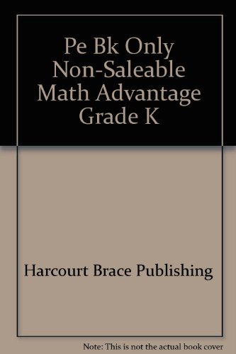 Stock image for Pe Bk Only Non-Saleable Math Advantage Grade K for sale by Nationwide_Text