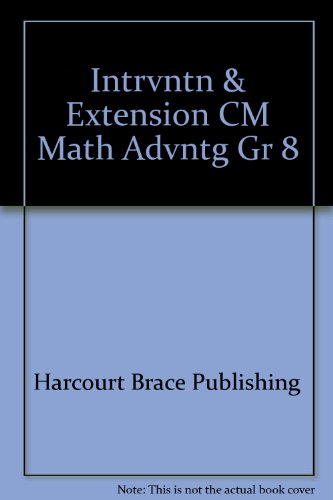 Beispielbild fr Intrvntn & Extension CM Math Advntg Gr 8 zum Verkauf von Wonder Book