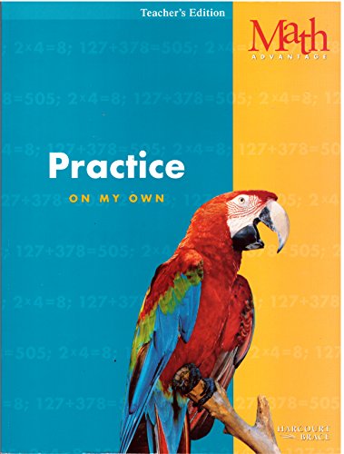 Imagen de archivo de Math Advantage, Practice Workbook: On My Own, Grade 3, Teacher's Edition a la venta por ThriftBooks-Dallas