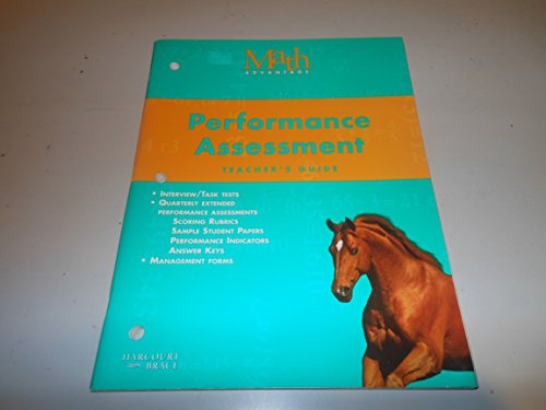 Stock image for MATH ADVANTAGE, PERFORMANCE ASSESSMENT TEACHER'S GUIDE, Grade 4 for sale by mixedbag