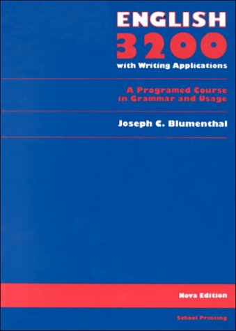 English 3200 (9780153139826) by Blumenthal, Joseph C.