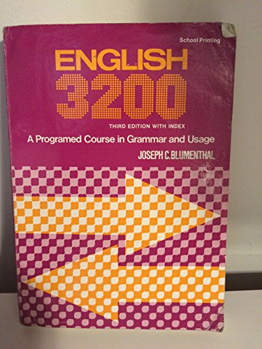 Imagen de archivo de English 3200 a la venta por ThriftBooks-Dallas