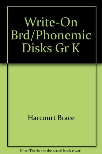 Write-On Brd/Phonemic Disks Gr K (English and Spanish Edition) (9780153150852) by Harcourt Brace